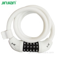 12x1200 Combination Cable Lock Security Bicycle Retractable Cable Wire Lock Bike Supplier